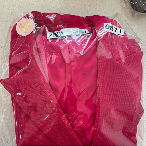 Zara Fuchsia Double-Breasted Blazer Dress - Picture 8 of 8